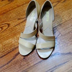 Michael Kors 3" high-heel nude sandals size 6.5
